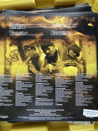 Hot Boys Let Em Burn Vinyl Promo Mint Double LP - Bild 4 von 4