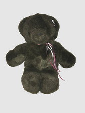 Vintage Golden Bear Co Teddy Bear Stuffed Animal Dark Brown Bear Seoul Korea