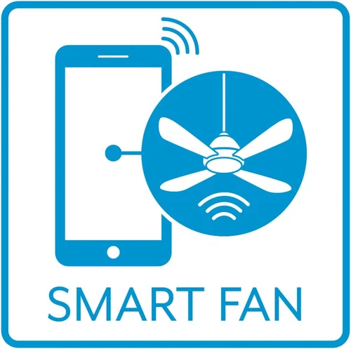 Sleek 60" Smart Ceiling Fan with LED Light & Remote in Flat White Finish - Picture 9 of 9