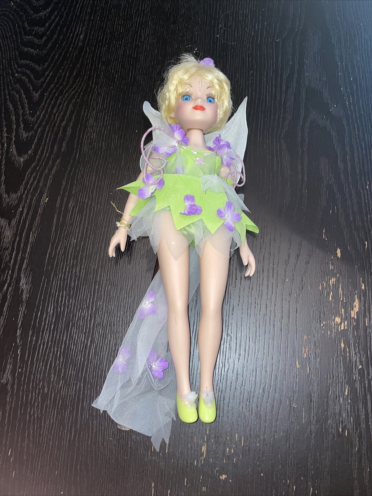 Tinker Bell Fairy Disney Princess 2005 Keepsake Brass Key Porcelain Doll 18” eBay