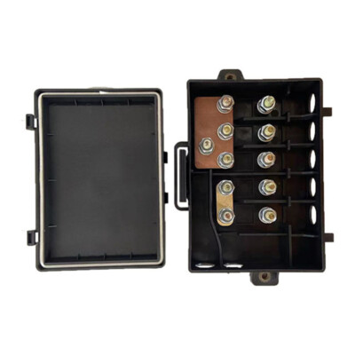 Verteilerblock 5-Wege-Busbar-Sicherungshalter 25A-500A 32V DC Autozubehör