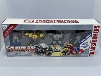 4 PC - Transformers Squeezelings Squeezy Collectible Characters Series 2 - NEW