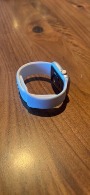 Apple Watch SE 44mm Silver Aluminum Case White Cellular Sport Band - (MYEM2LLA)