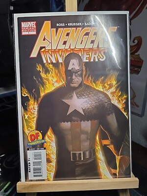 AVENGERS INVADERS 1 COVER ALEX ROSS ART STEVE SADOWSKI JIM KRUEGER COA 2008 .