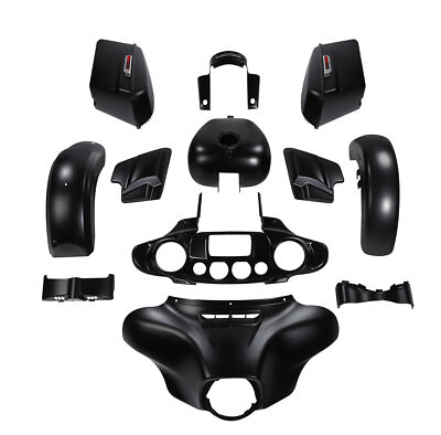 Fairings Body Work Kit For Harley Touring Street Glide FLHX 14-23 22 Black Denim
