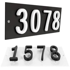 ColourTree Custom Size Personalized House Numbers Address Street Sign Plaque