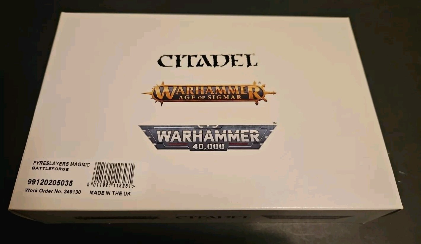 Warhammer Age Of Sigmar Fyreslayers - Magmic Battleforge New In White Box