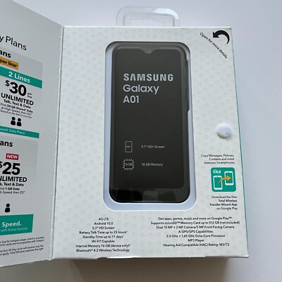 Samsung Galaxy A01 (Total Wireless) Smartphone 16GB PARTS ONLY READ DESCRIPTION