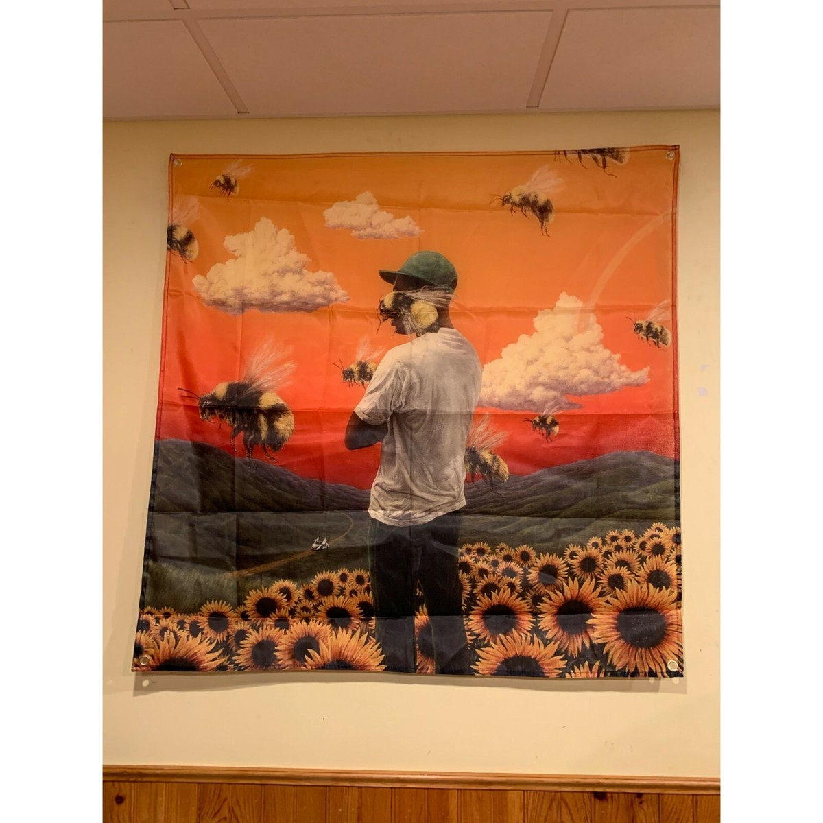 Tyler The Creator Flower Boy Sunflower Wall Flag Banner Tapestry