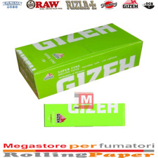 Gizeh Super Fine Verde Cartine Corte 50 Libretti per Sigarette