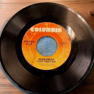 Aerosmith   Come Together   By Beatles   Kings & Queen 45 7''  1976 COLUMBIA  VG
