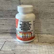 Clean Nutraceuticals Fisetin + Resveratrol Quercetin 60 Caps Exp 10/2025