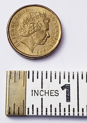 1999 ELIZABETH 11, 2 DOLLAR COIN FROM AUSTRALIA ABORIGINAL ELDER
