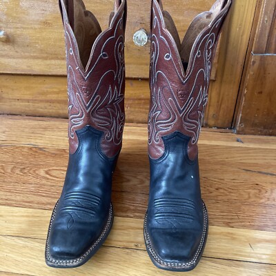 Ariat Legend Boots Women's Sz Western Black Brown Leather