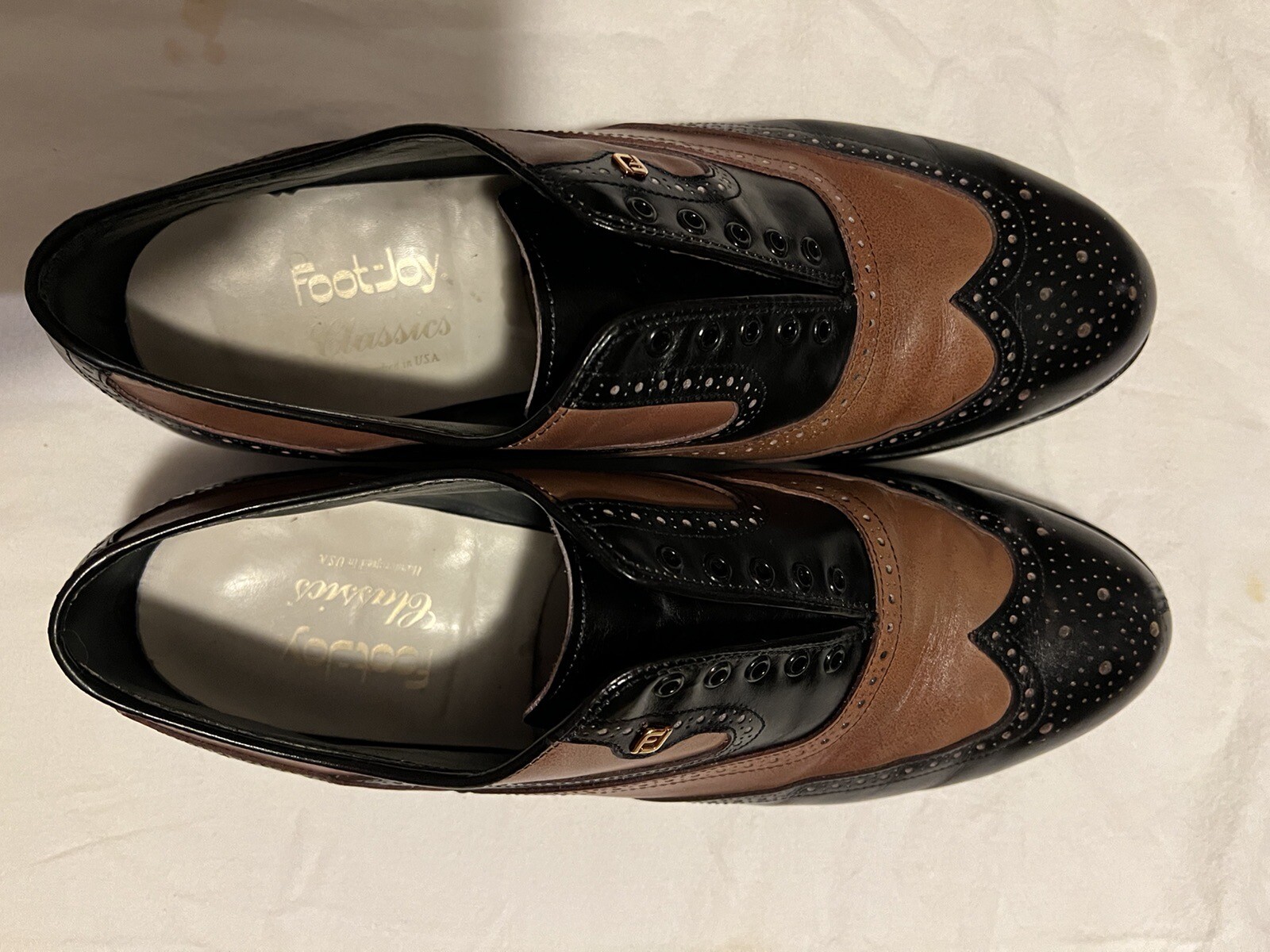 Footjoy Classics Dry Premiere Spikeless Mens 10 M Golf Shoes Black Leather 51464