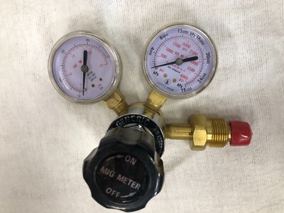 Mig Meter Regulator  - Argon Rated  CGA580  - Generico Brand - UL Listed
