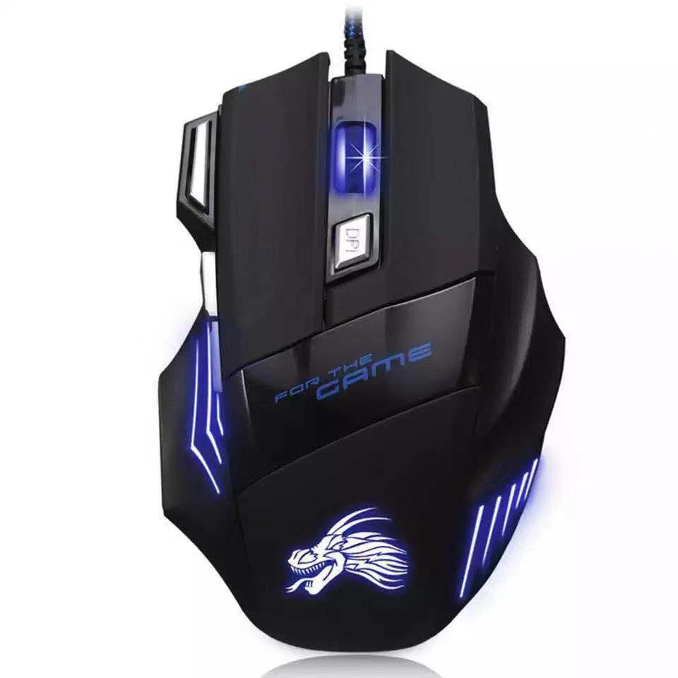Gaming Mouse 7 Button USB Wired LED Breathing Fire Button 3200 DPI Laptop PC - Image 4 of 4