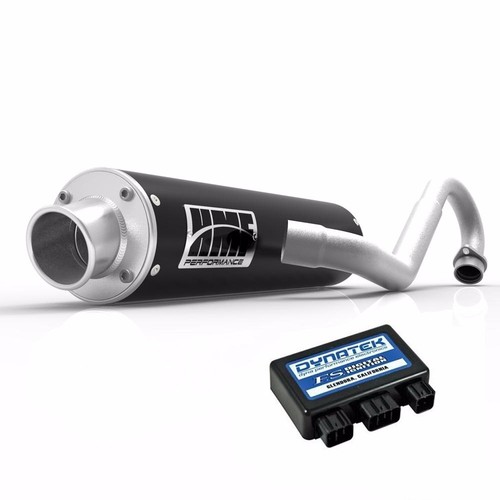 HMF Black Full System Exhaust Pipe Dynatek Dyna FS CDI Kawasaki Brute