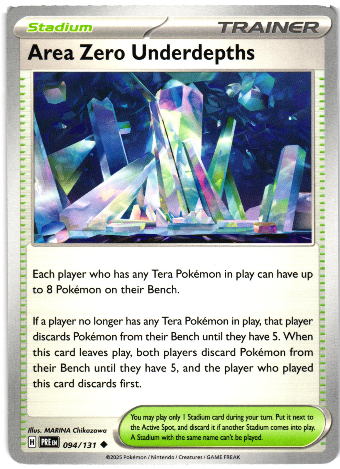 Area Zero Underdepths 94/131 - Pokemon Prismatic Evolutions - NM