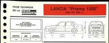 Revue technique Lancia PRISMA