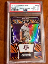 2020 Panini Prizm  ROOKIE TIGER STRIPE / 99  ASA LACY RC PSA 10 POP 1