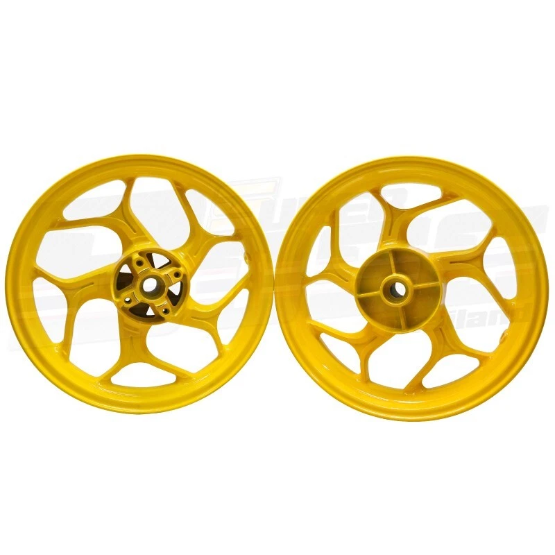 Llantas 250x14,350x14 amarillas para Honda MSX-SF, GROM125 + buje 3 + rodamiento 4 Foto 3 de 4