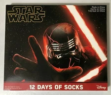 NEW Boy's Youth Unisex Disney Star Wars Socks 12 pairs Size 10-4