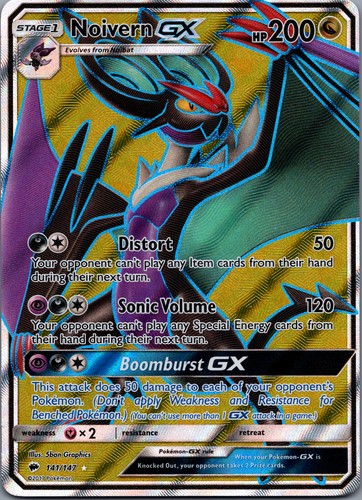 Noivern-GX 141/147 Burning Shadows Rare Ultra LP