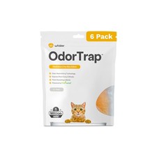 Litter Box Odor Control Refills 6 Pack 8.96 Fl Oz OdorTrap Whisker Eliminates