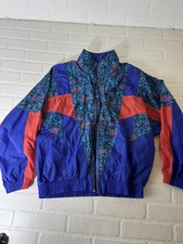 Vintage Nike Windbreaker Jacket Youth 10-12 Blue Colorblock Abstract 90s