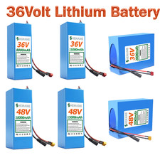 36V Battery 48/36 Volt 8Ah 15Ah 20Ah Electric Lithium Battery for 0-1000W Motor