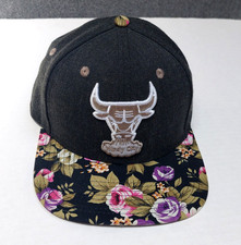 Chicago Bulls Hat Cap Snapback New Era 9Fifty Hardwood Classics Black Floral