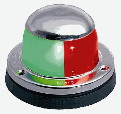 Perko 0972DP0CHR 12V Bi-Color Sidelight Bow Light