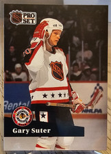 1991-92 Pro Set French Gary Suter #276 Calgary Flames
