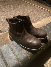 Mens V12 RAWHIDE Slip On Dealer Safety SBP Steel Toe Work Boots Size UK 11 45
