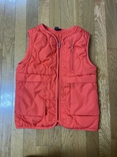 All in Motion Orange Quilted FleeceLined Zip Front Vest - kids Size 6/7