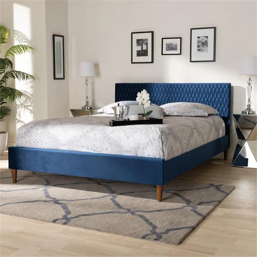 Baxton Studio Frida Upholstered Bed - Thumbnail 4