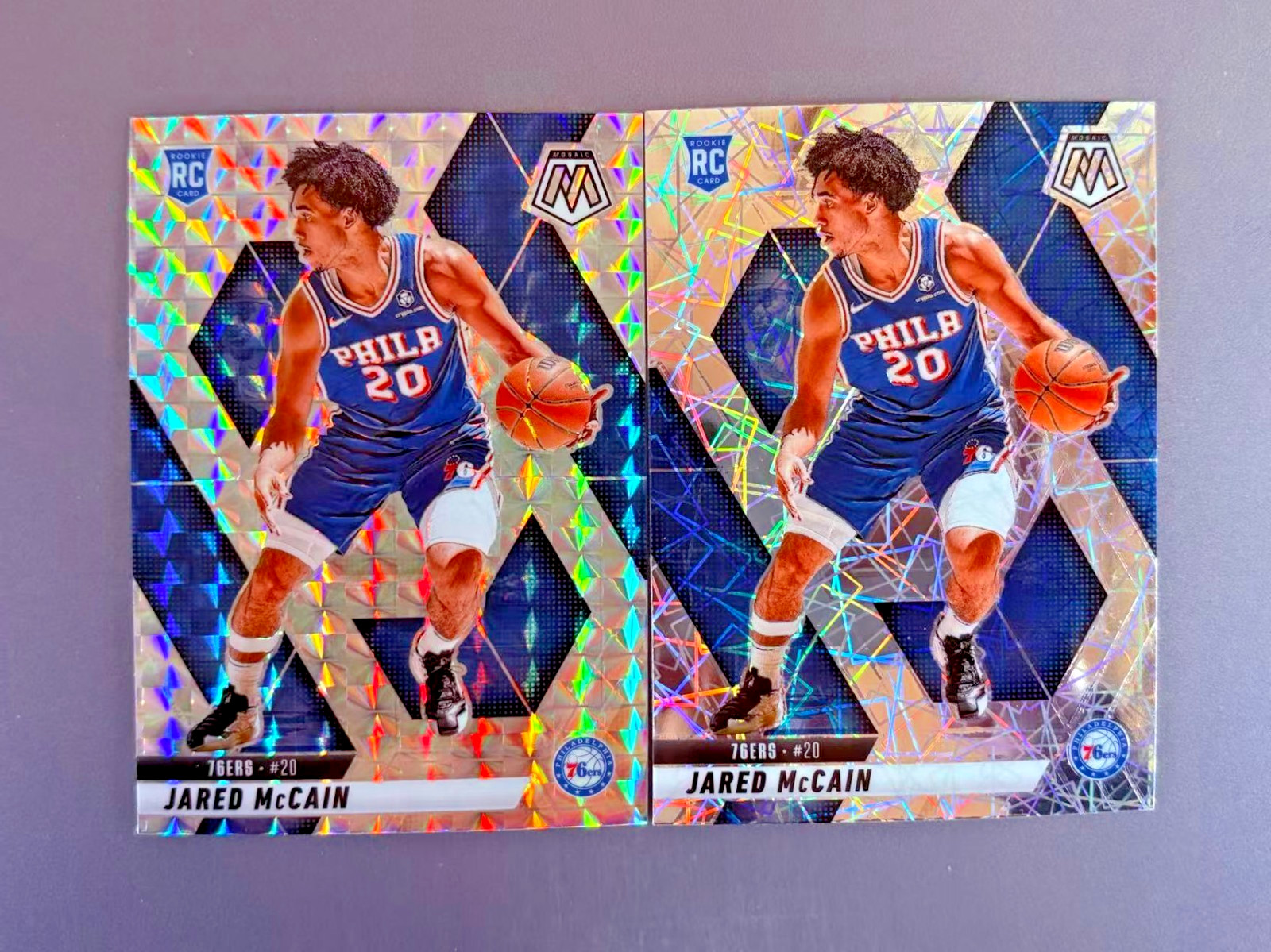 Jared McCain 2024-25 Panini Mosaic Basketball Mosaic Prizm RC #228