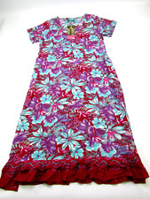 VTG Rainbow Jo Hawaiian Dress Women Medium Long Maxi Aloha Island Resortwear NWT
