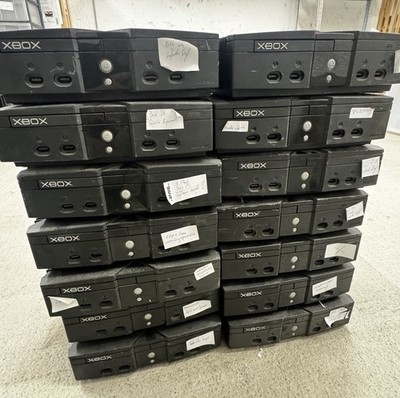 14x Original Xbox Classic Konsolen Defekt Laufwerk Service Required Reparatur XL