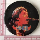 Vtg Og Paul McCartney Wings 63mm Bin Lid Pin Badge Music 1970s