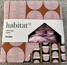 Habitat Citrine Geo Bedset -Double 52% Polyester 48% Cotton. Brand New
