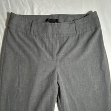 The Limited Women  s Gray Dress Pants Stretch Flat Front Polyester Spandex