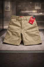 Dickies Girls Stretch Bermuda Shorts Classic Fit Khaki Size 12 NWT