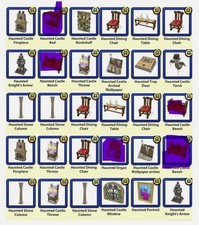 Webkinz Virtual 5 Halloween, haunted castle theme leave note in reply to seller