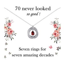 VOSAP 70th Birthday Gifts for Women, Best Friend Birthday Gifts, Sterling Sil...