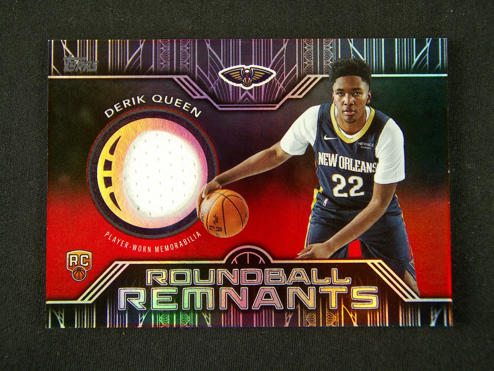 2025-26 Topps Flagship Derik Queen RC Rookie Roundball Remnants Patch