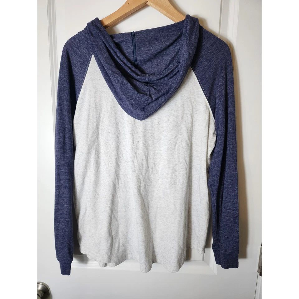 PURGATORY COLORADO Let's Go to the Mountains Sudadera con Capucha Azul Gris Ligera Talla M  Foto 2 de 4