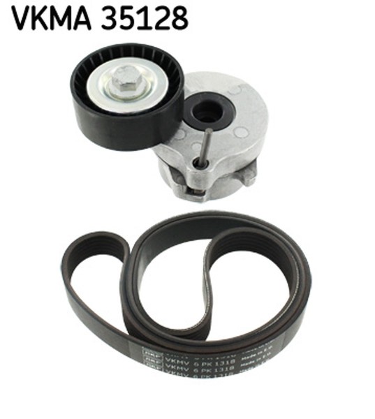Keilrippenriemensatz SKF Vkma 35128 FüR Corsa Combo Astra Tigra Meriva Opel S07-image