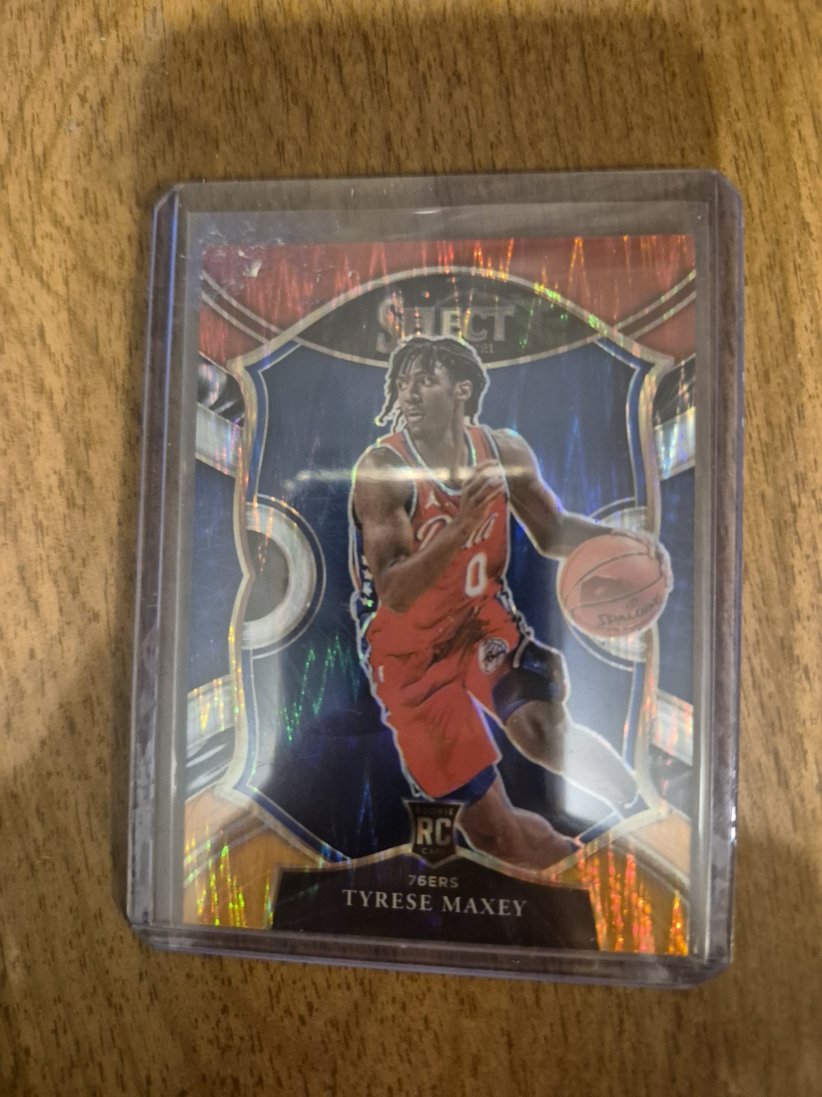 2020-21 Panini Select Concourse Tyrese Maxey #81 Tri-Color Prizm (RC)